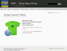 Tablet Screenshot of firststarprint.com